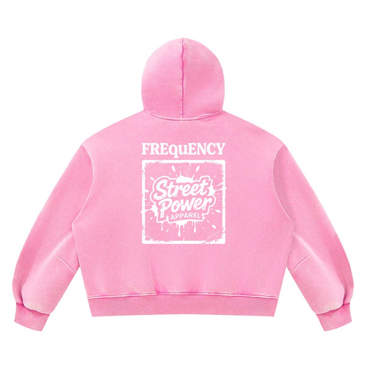 Verse&Vogue | Unisex Vintage Wash Boxy Fleece Hoodie