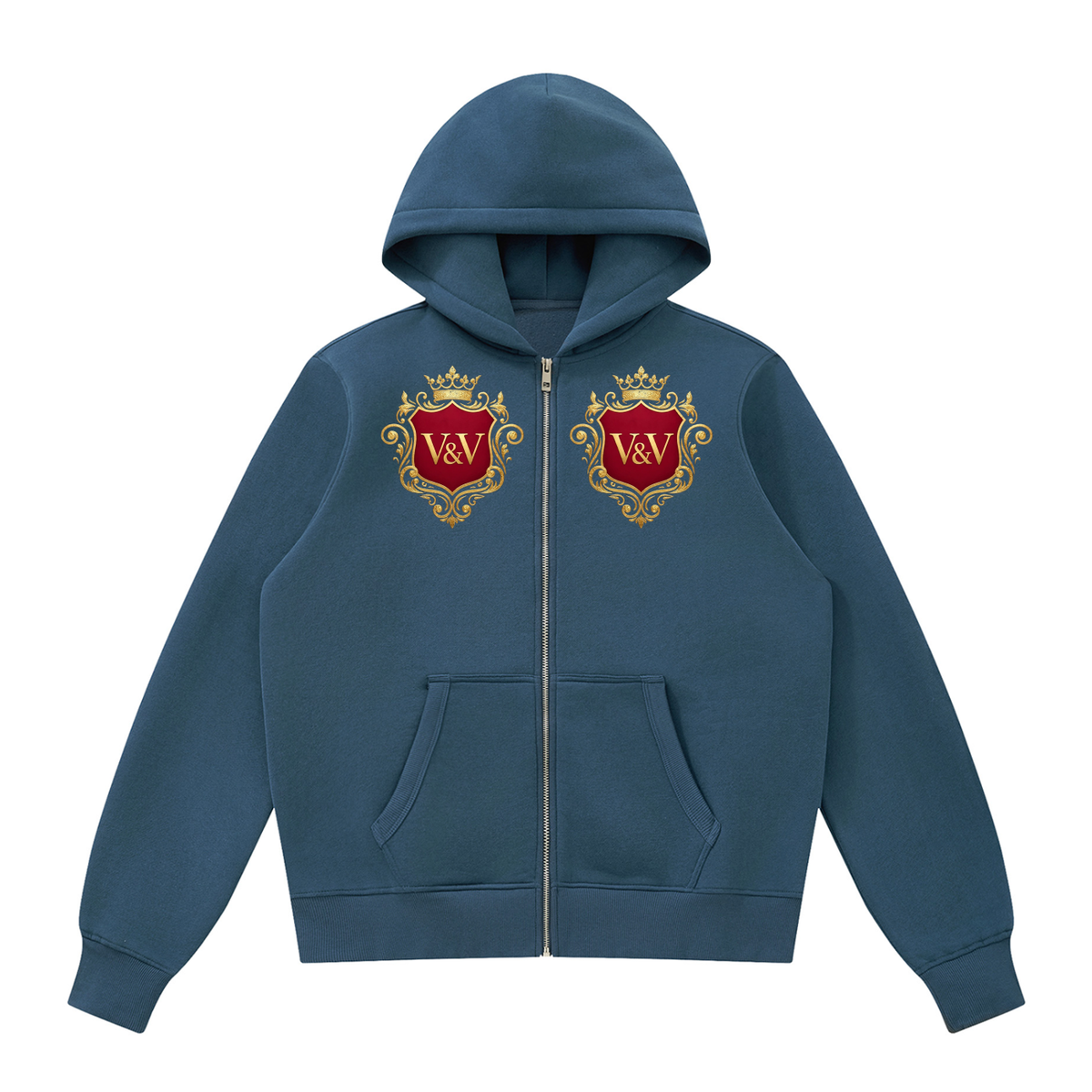 Verse&Vogue | Unisex Fleece Full Zip Hoodie