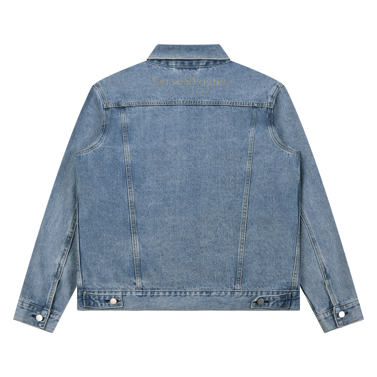 Verse&Vogue | Unisex Vintage Wash Denim Jacket