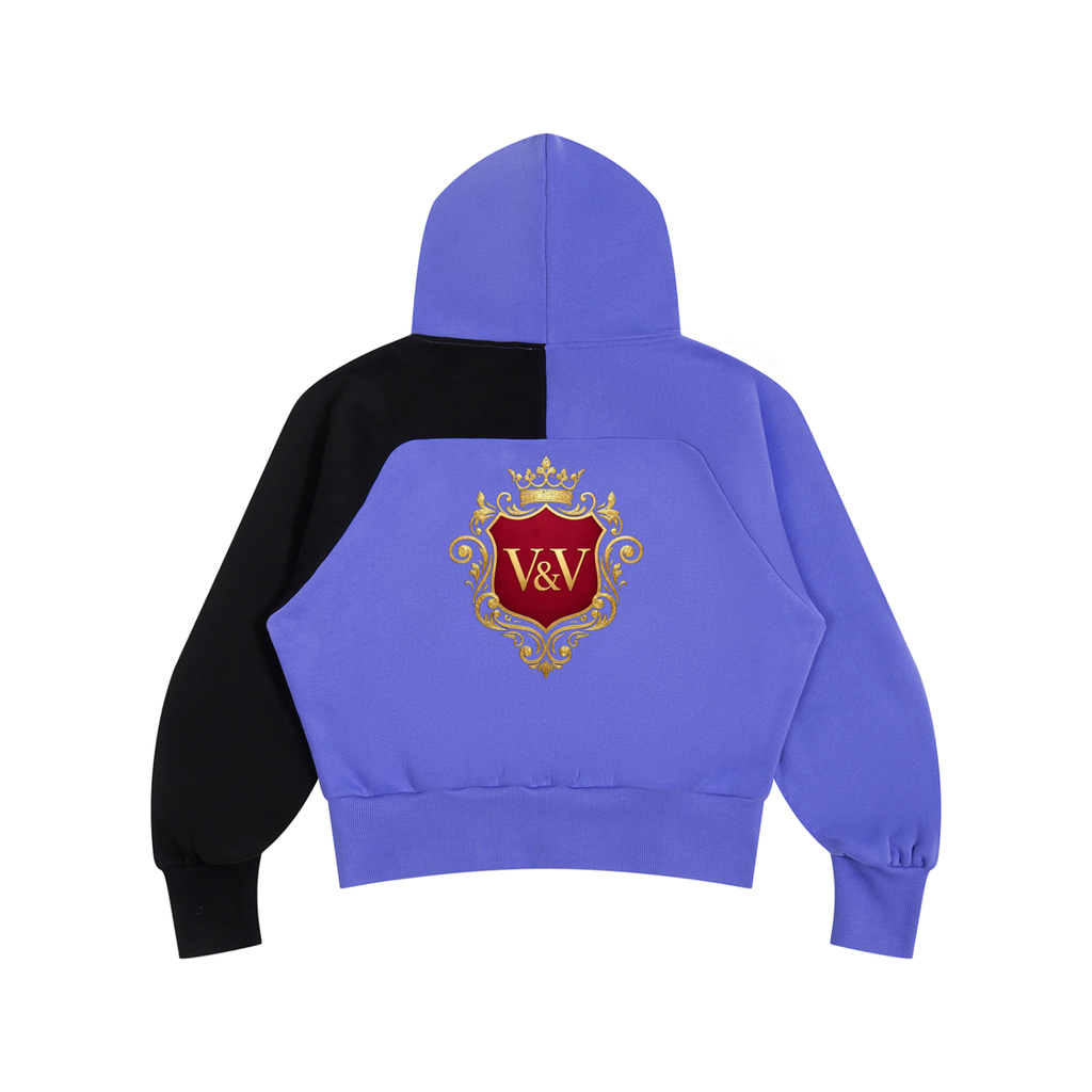 Verse&Vogue | Unisex Color-Block Fleece Hoodie