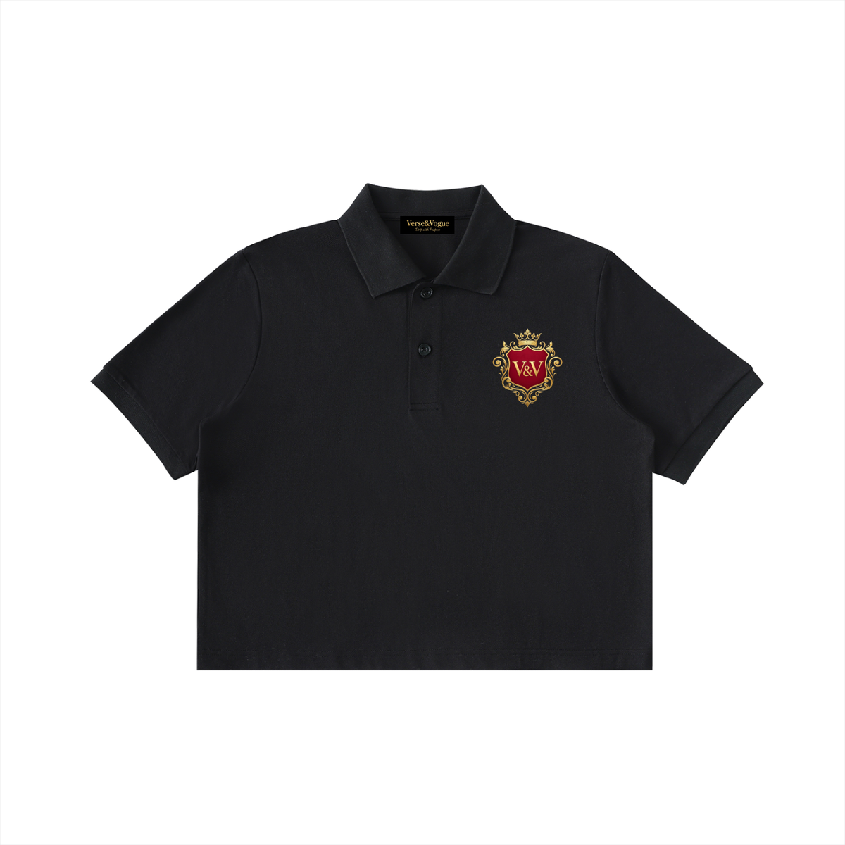 Verse&Vogue | Women Essential Cropped Polo Shirt