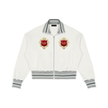 Verse&Vogue | Striped Rib Collar Zip Jacket