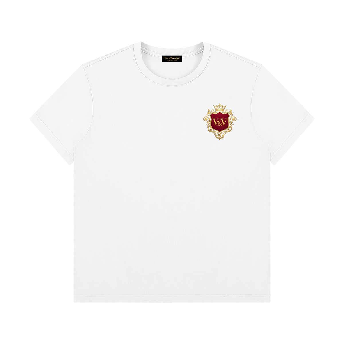 Verse&Vogue | Unisex Regular Fit Crewneck T-Shirt