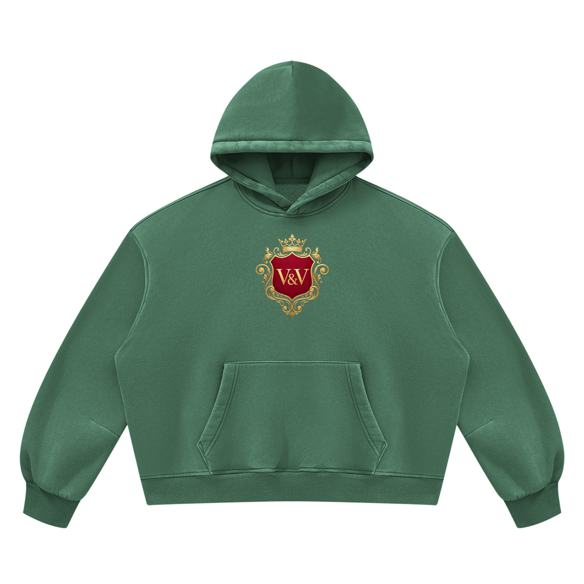 Verse&Vogue | Unisex Vintage Wash Boxy Fleece Hoodie