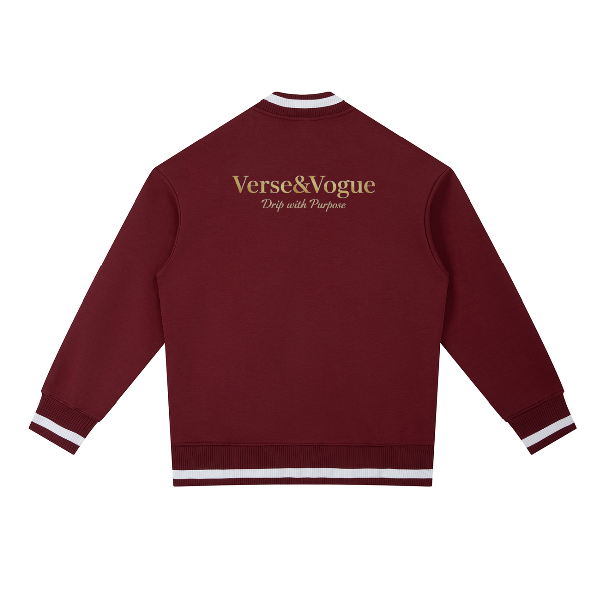 Verse&Vogue | Contrast Piping Zip Bomber Jacket