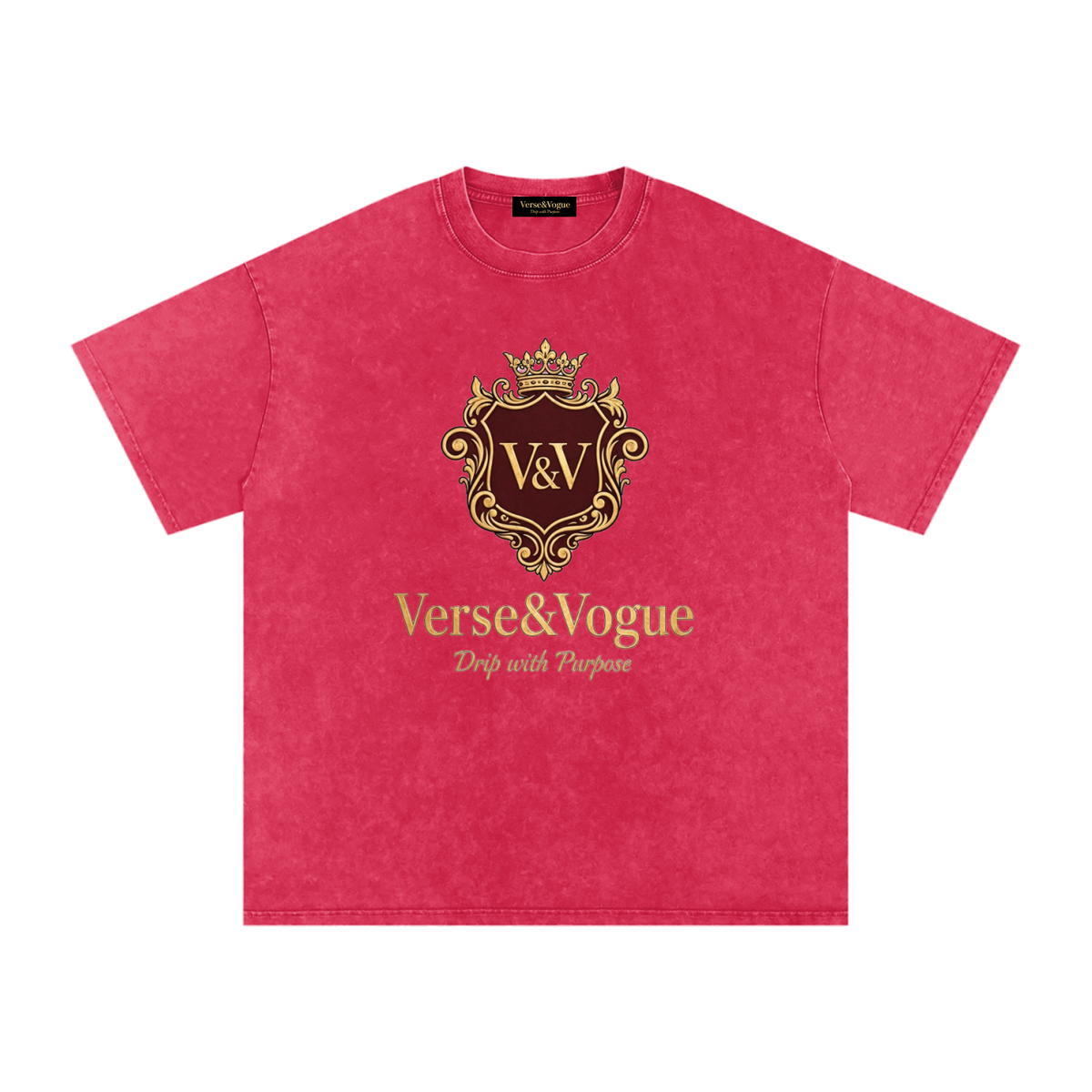 Verse&Vogue | Snow Washed Oversized Cotton T-Shirt