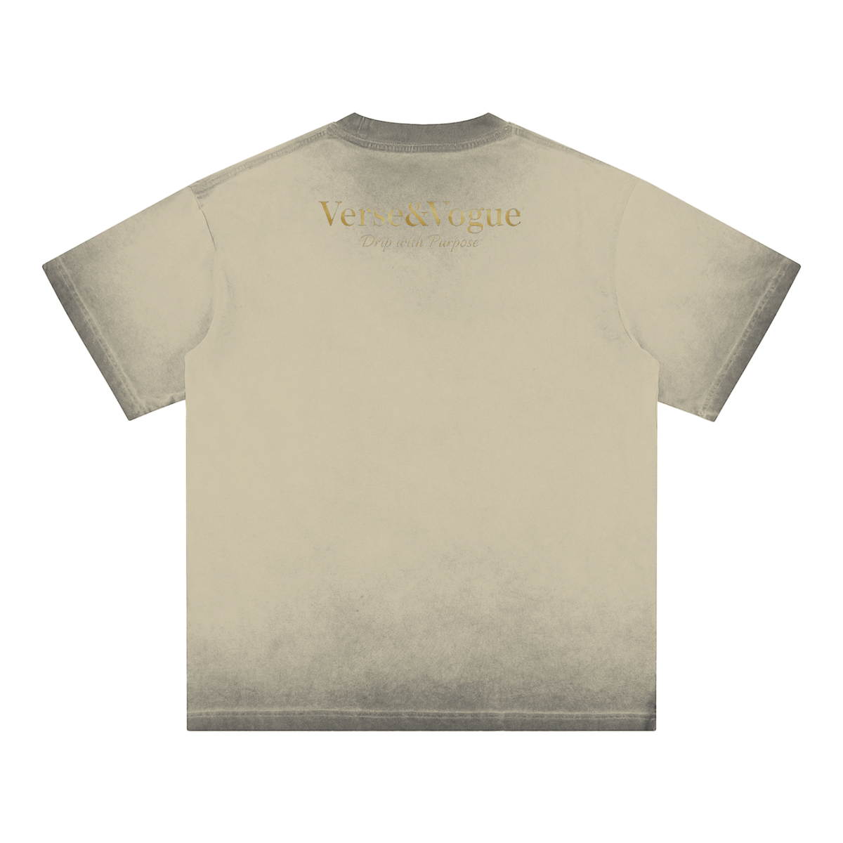 Verse&Vogue | Reverse Dyed Loose Cotton T-Shirt