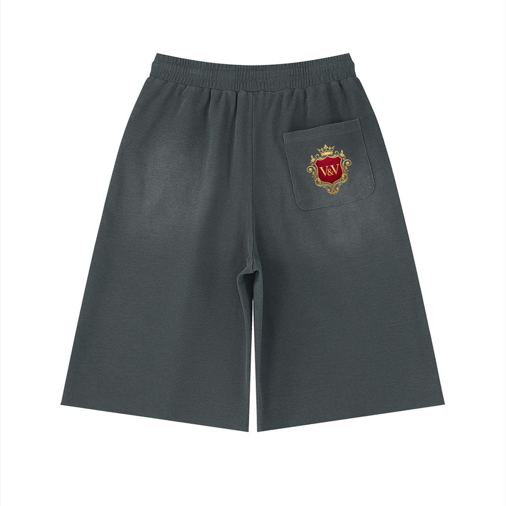 Verse&Vogue | Unisex Sunfade Raw Edge Shorts