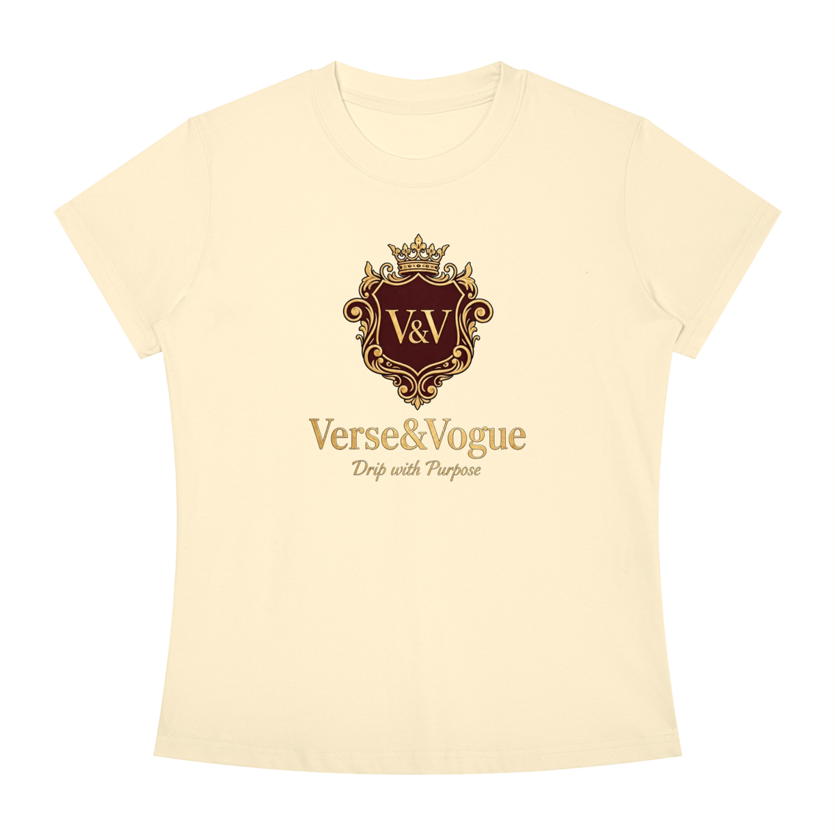 Verse&Vogue | Women's Slim Fit Crewneck T-Shirt