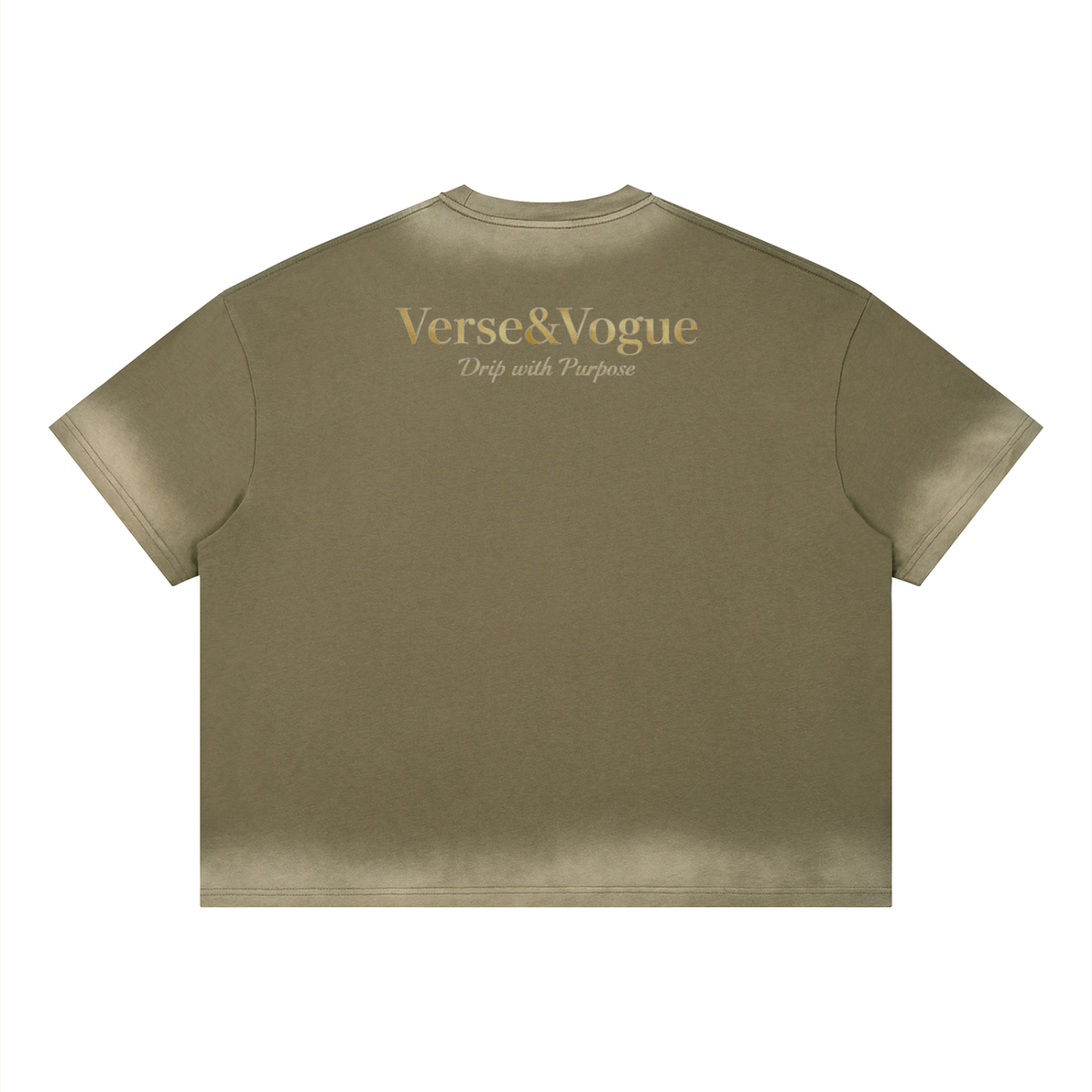 Verse&Vogue | Unisex Boxy Sunfade Vintage Wash T-Shirt