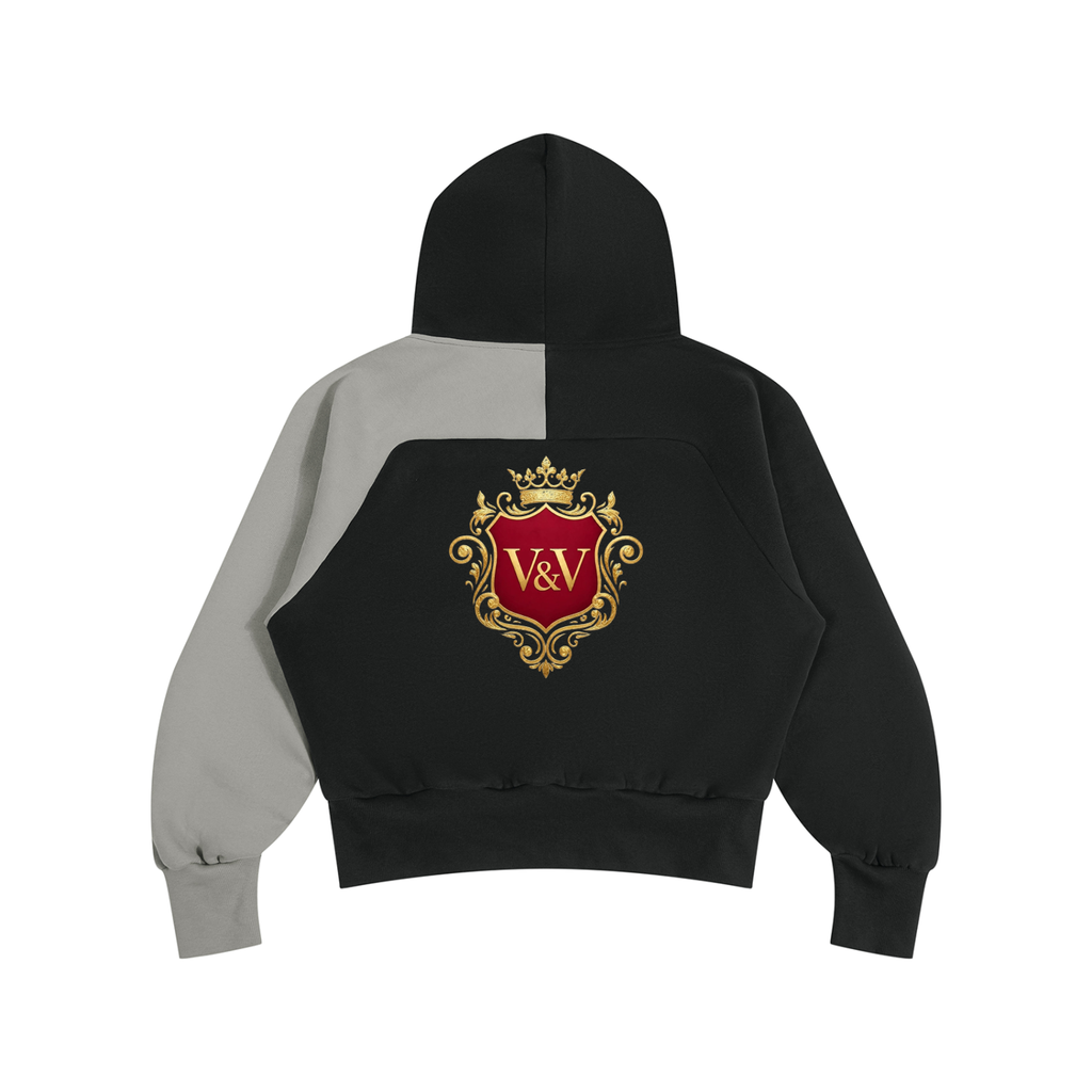 Verse&Vogue | Unisex Color-Block Fleece Hoodie