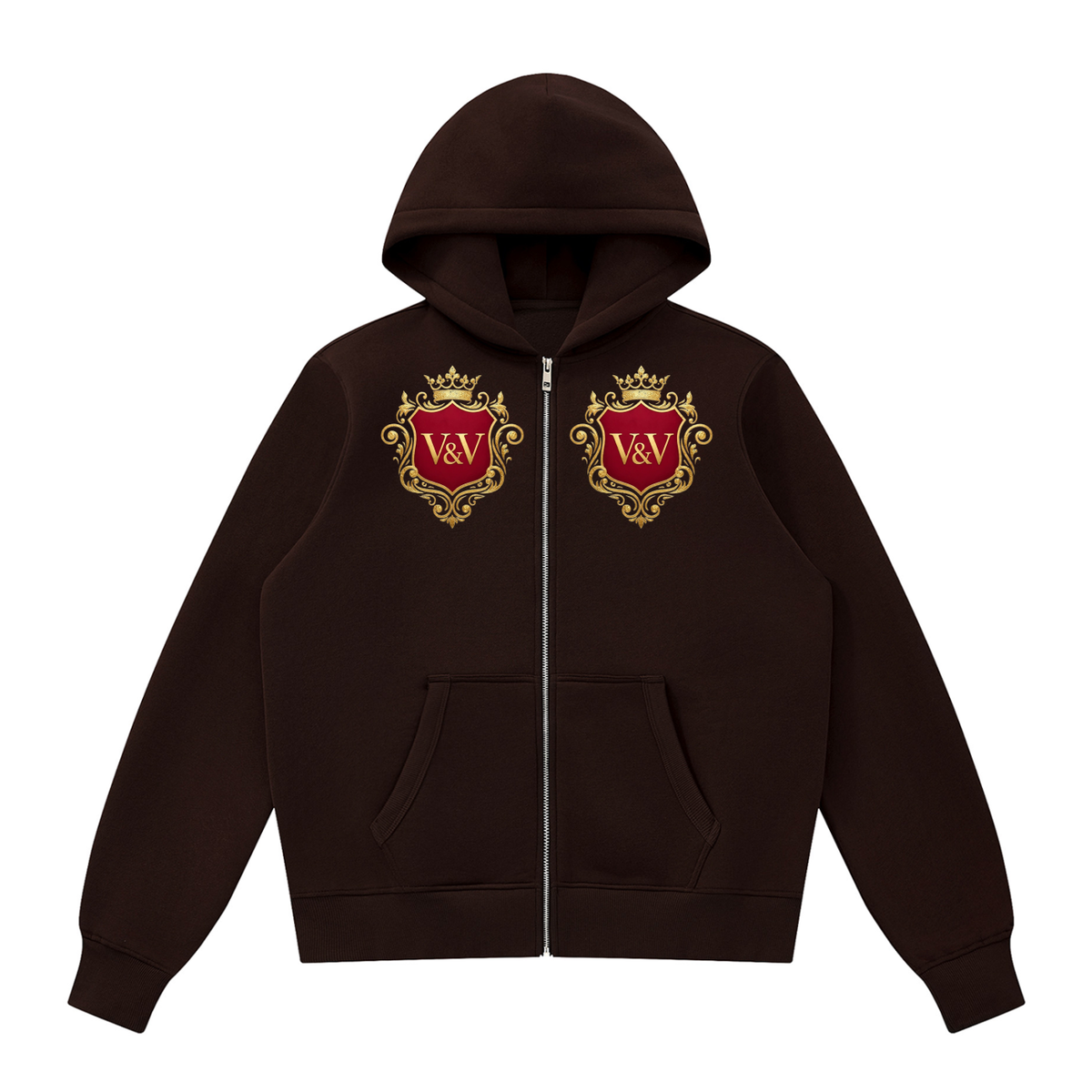 Verse&Vogue | Unisex Fleece Full Zip Hoodie