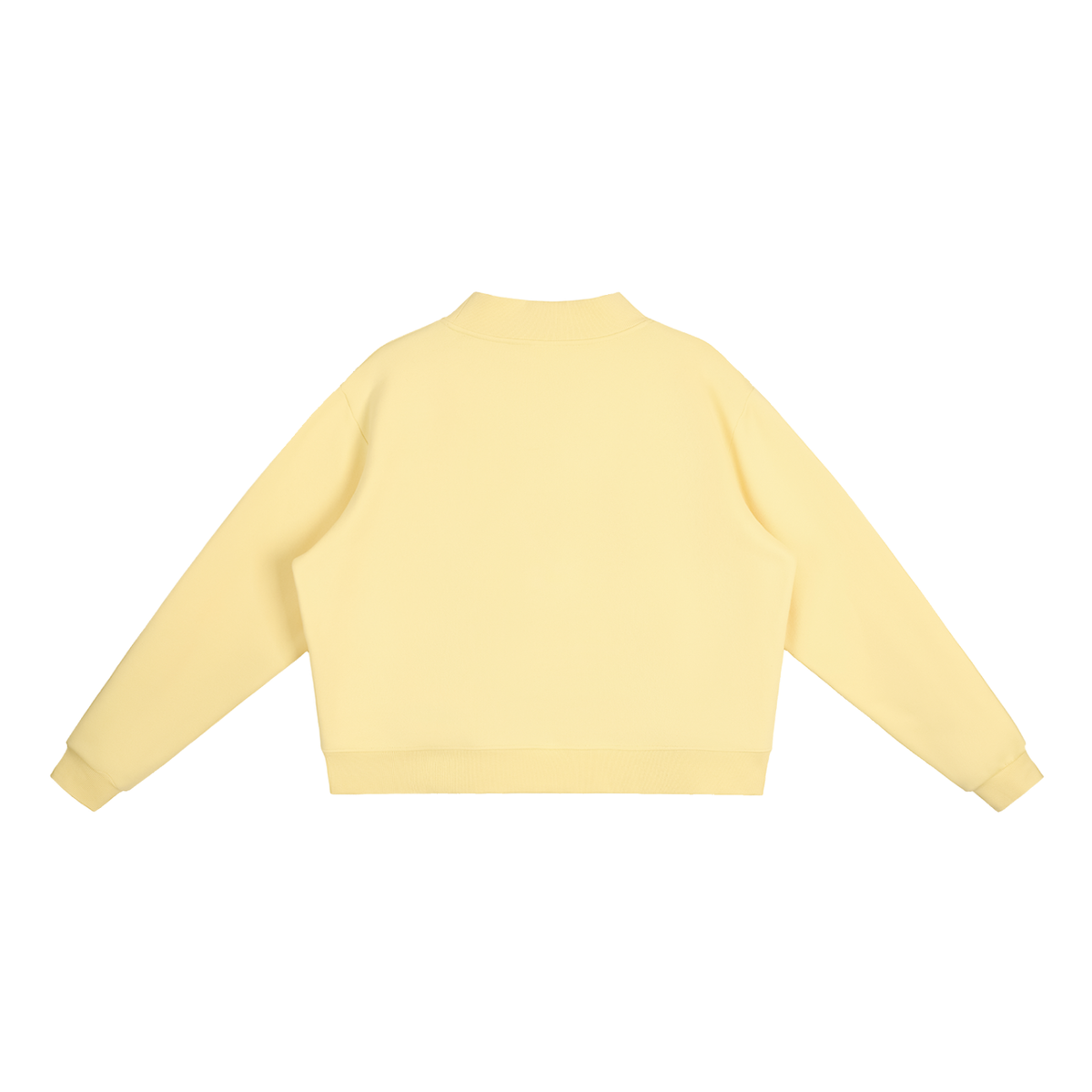 Verse&Vogue | Essential Fleece Mock-Neck Crew Sweatshirt
