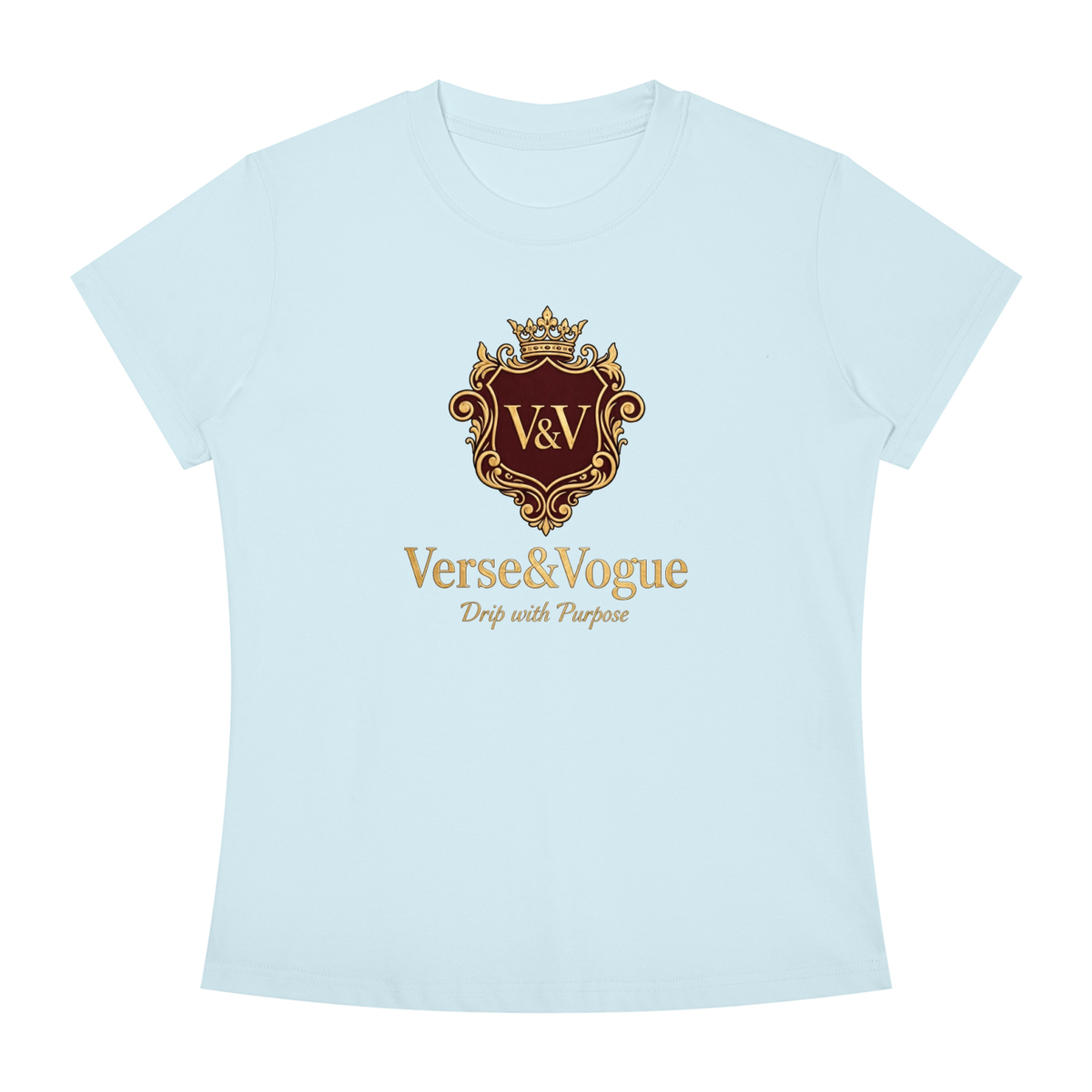 Verse&Vogue | Women's Slim Fit Crewneck T-Shirt