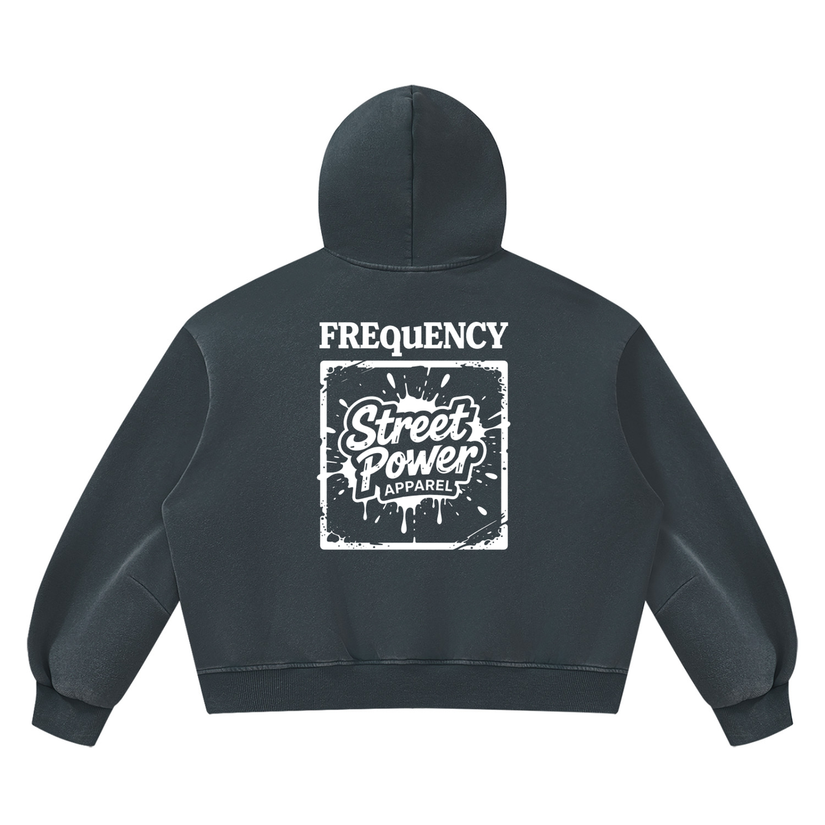 Verse&Vogue | Unisex Vintage Wash Boxy Fleece Hoodie