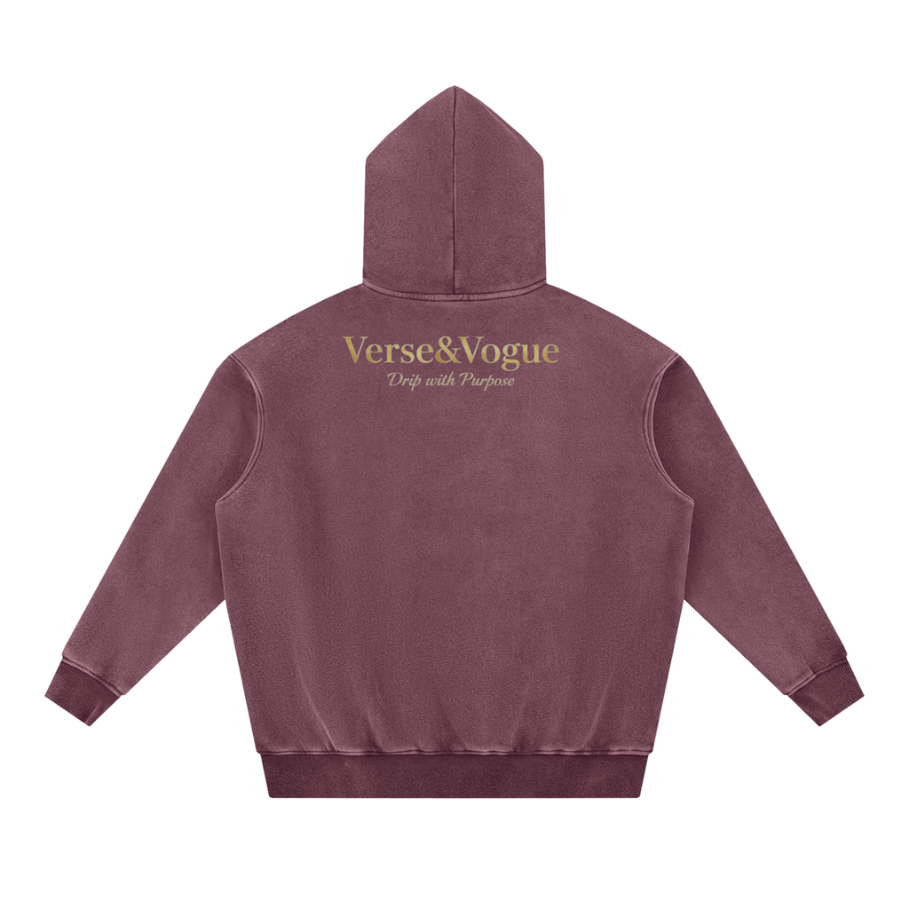 Verse&Vogue | Snow Wash Fleece Oversize Hoodie