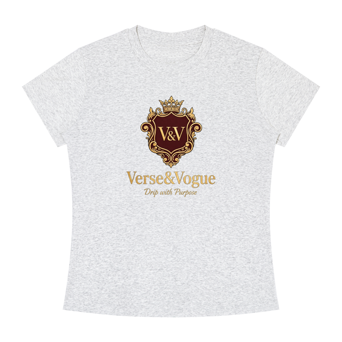 Verse&Vogue | Women's Slim Fit Crewneck T-Shirt