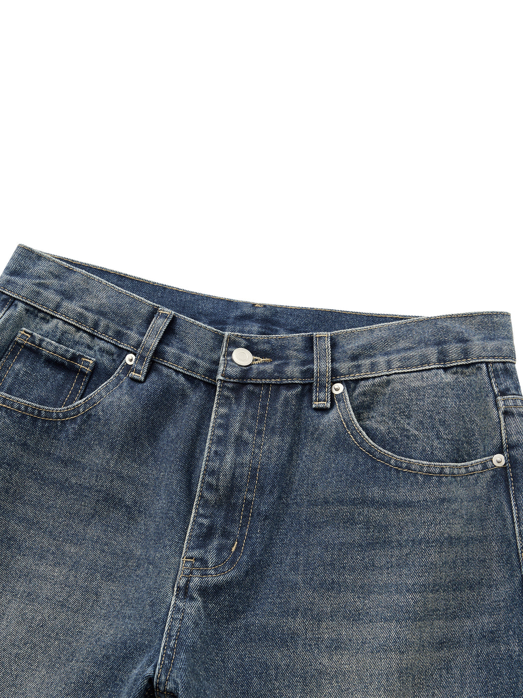 Verse&Vogue | Men’s Vintage Wash Straight Leg Denim Jeans