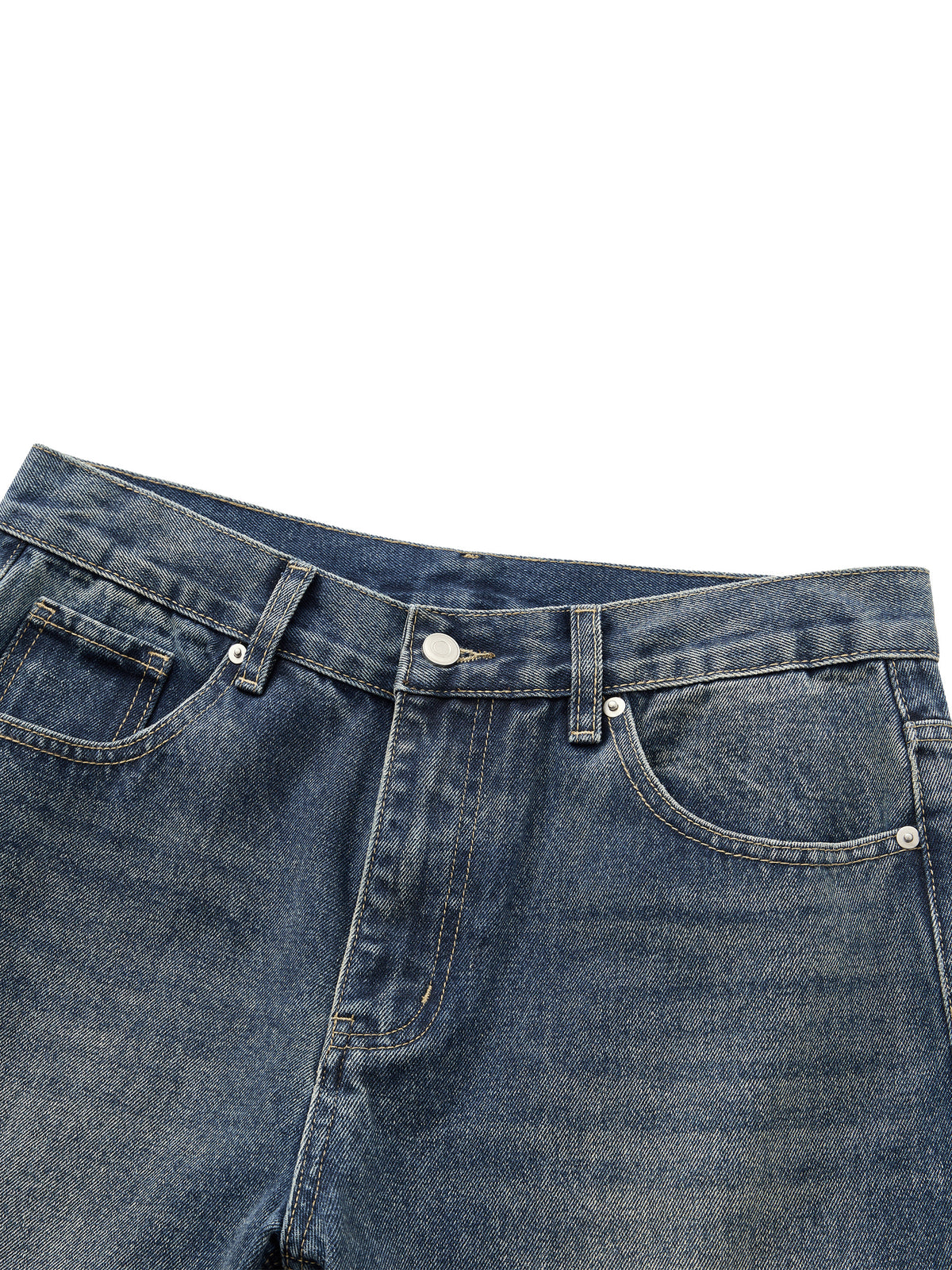 Verse&Vogue | Men’s Vintage Wash Straight Leg Denim Jeans
