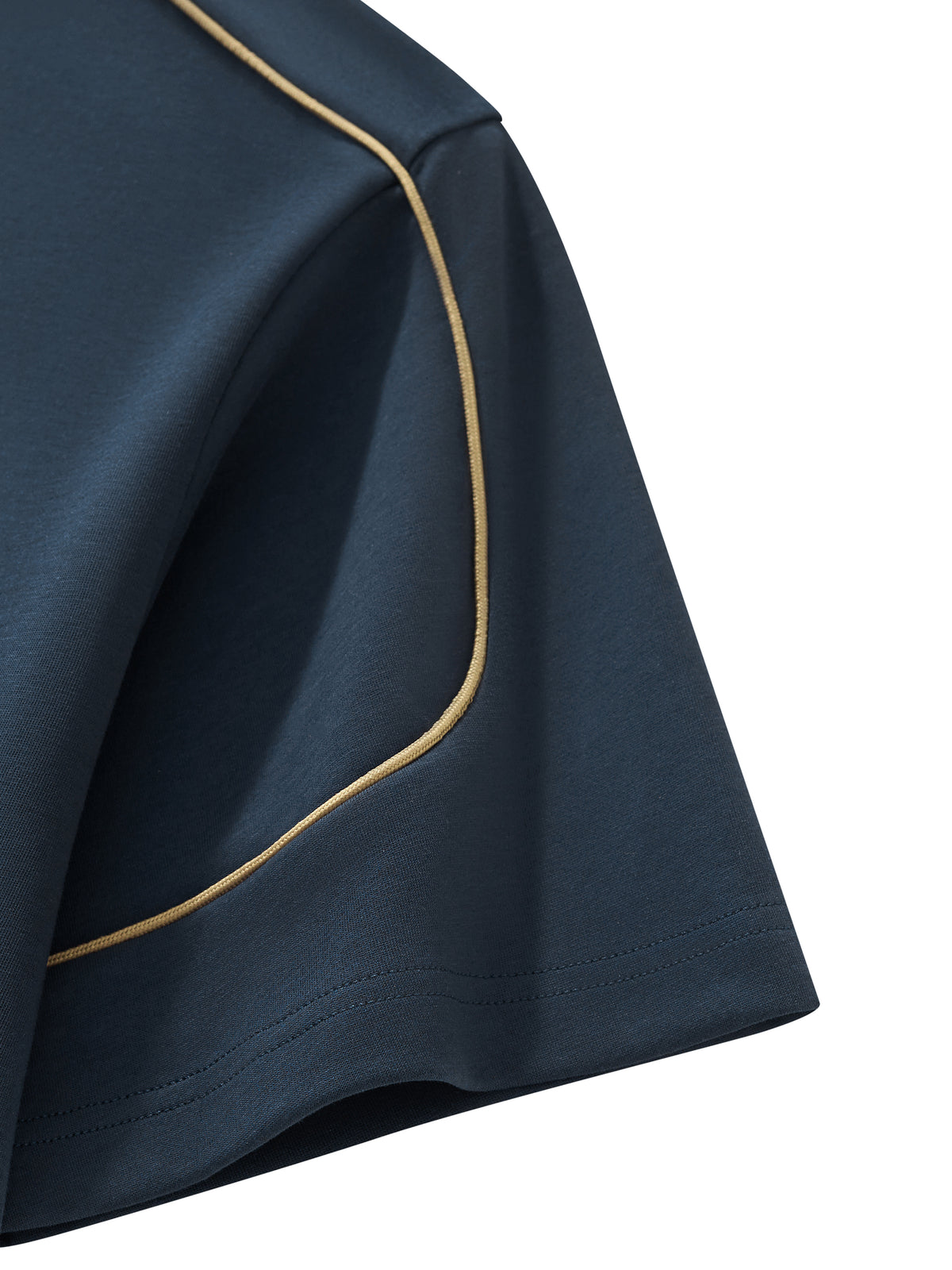 Verse&Vogue | Unisex Oversized Piping Henley T-Shirt